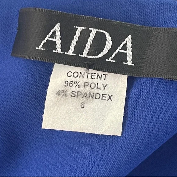 Elegant Aida One-Shoulder Blue Dress - Picture 5 of 5